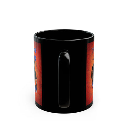 rw&b lives matter - Black Mug (burnt orange)