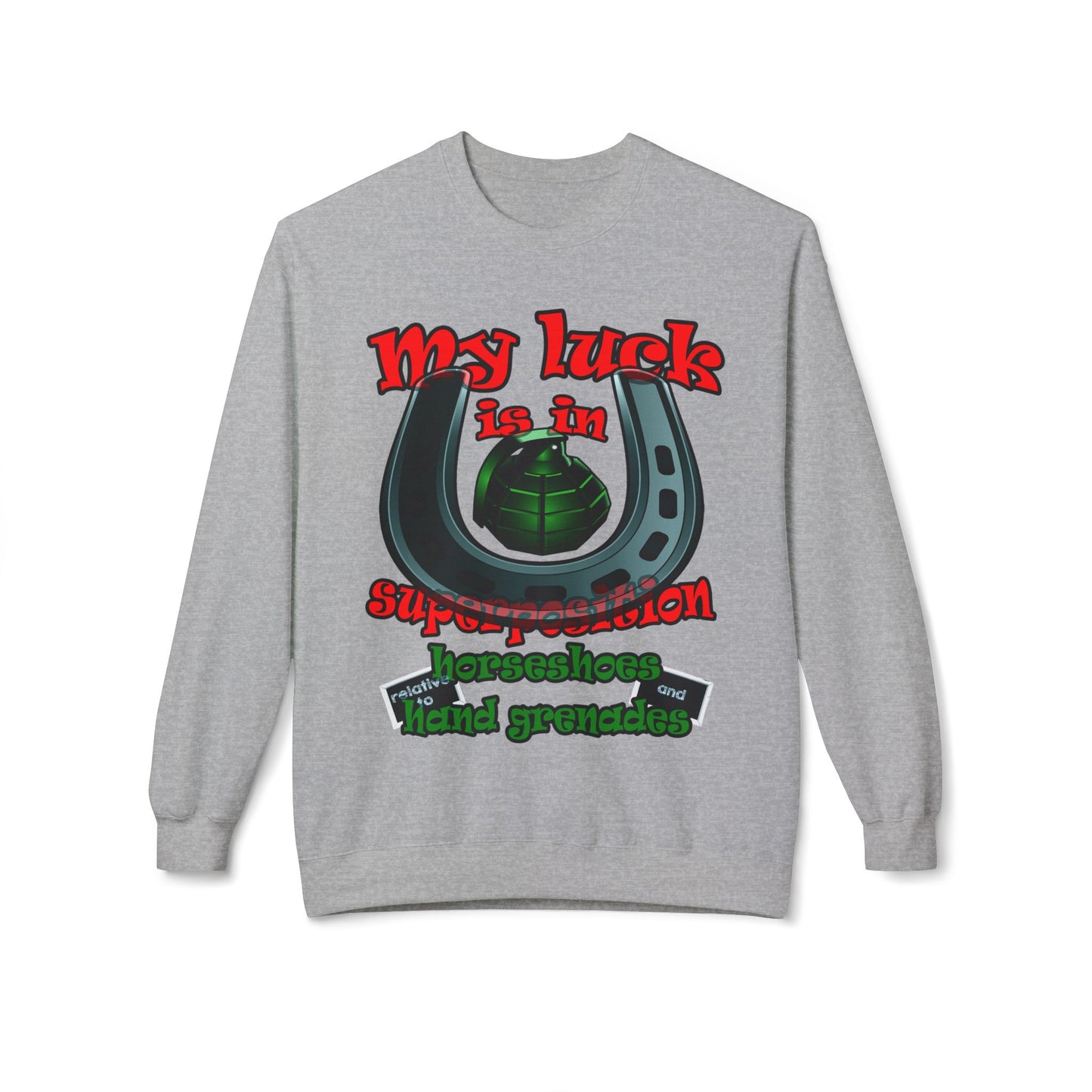 my luck - Unisex Midweight Softstyle Fleece Crewneck Sweatshirt