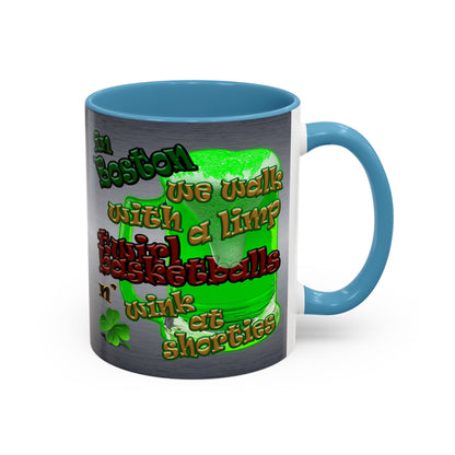 celtics logo - Accent Mug (brushed nickel)
