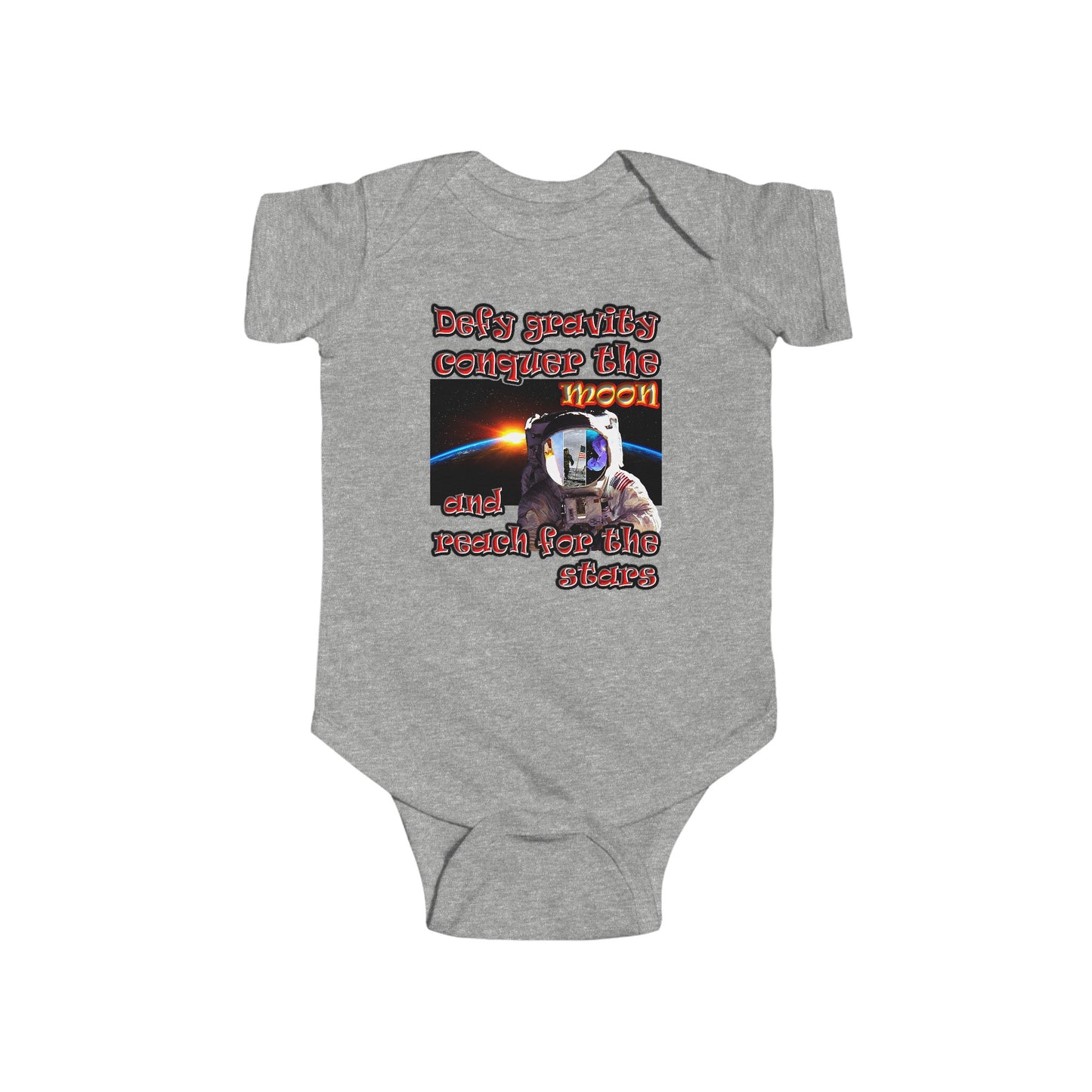 defy conquer reach - Infant Fine Jersey Bodysuit