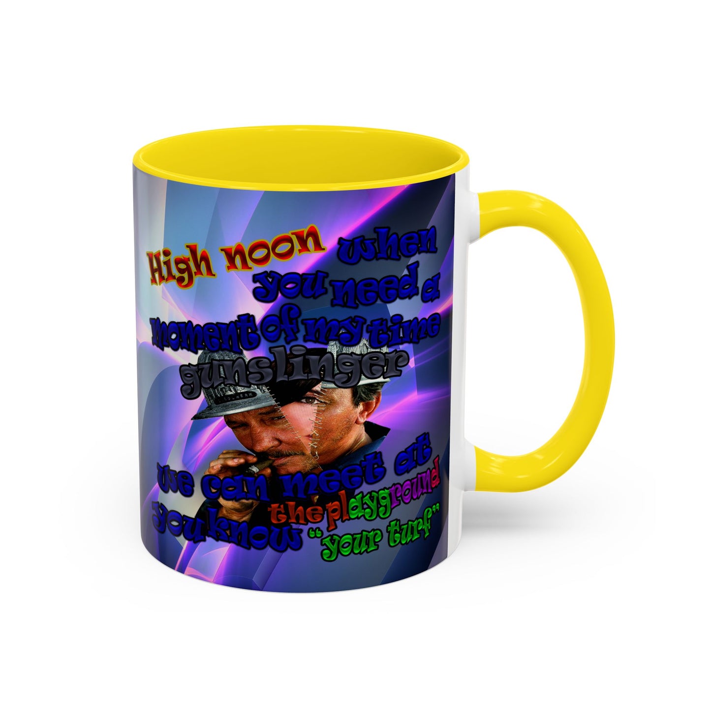 high noon - Accent Mug (grey-pink wave)