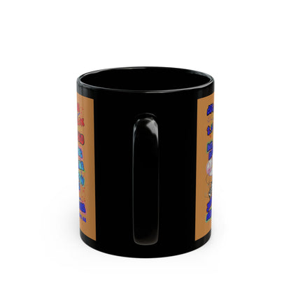 drop the beat - Black Mug (light brown)