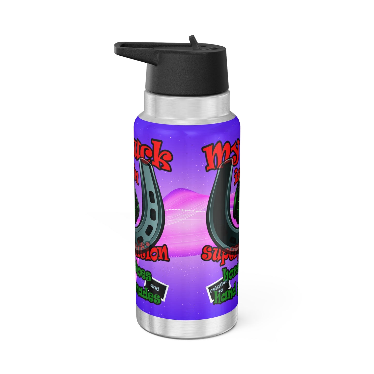 my luck - Gator Tumbler, 32oz  (purple-pink wave)