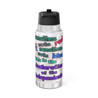 declaration of the independents - Gator Tumbler, 32oz  (white marble)