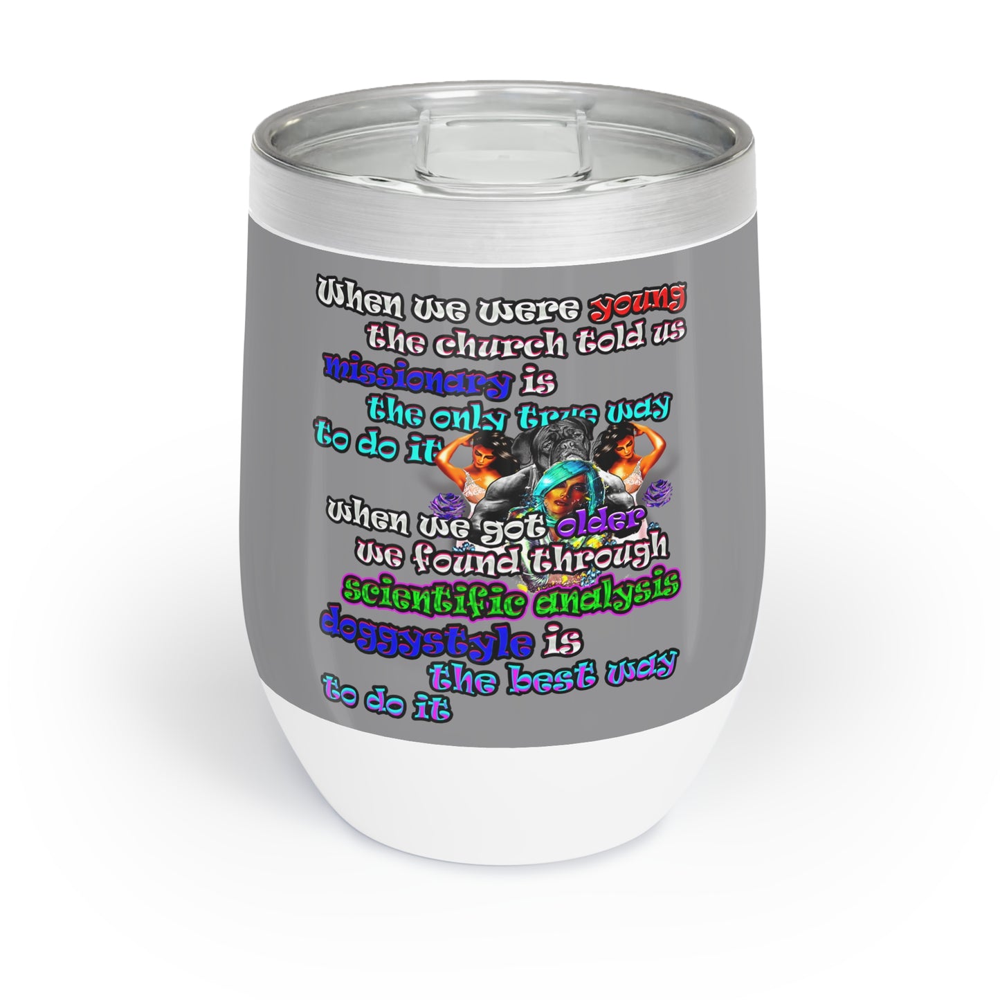 doggystyle - Chill Wine Tumbler (grey)