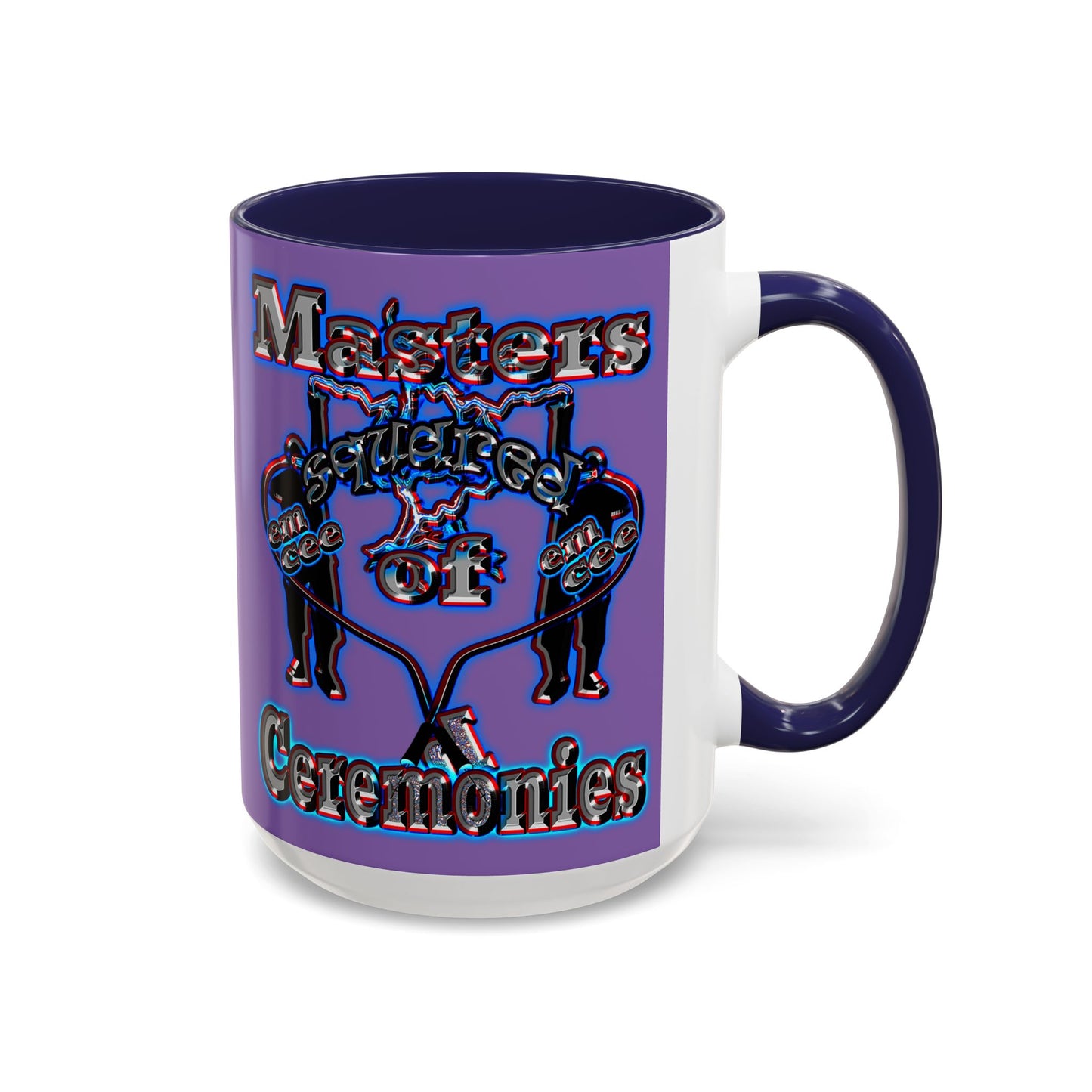 em cee squared - Accent Mug (light purple)