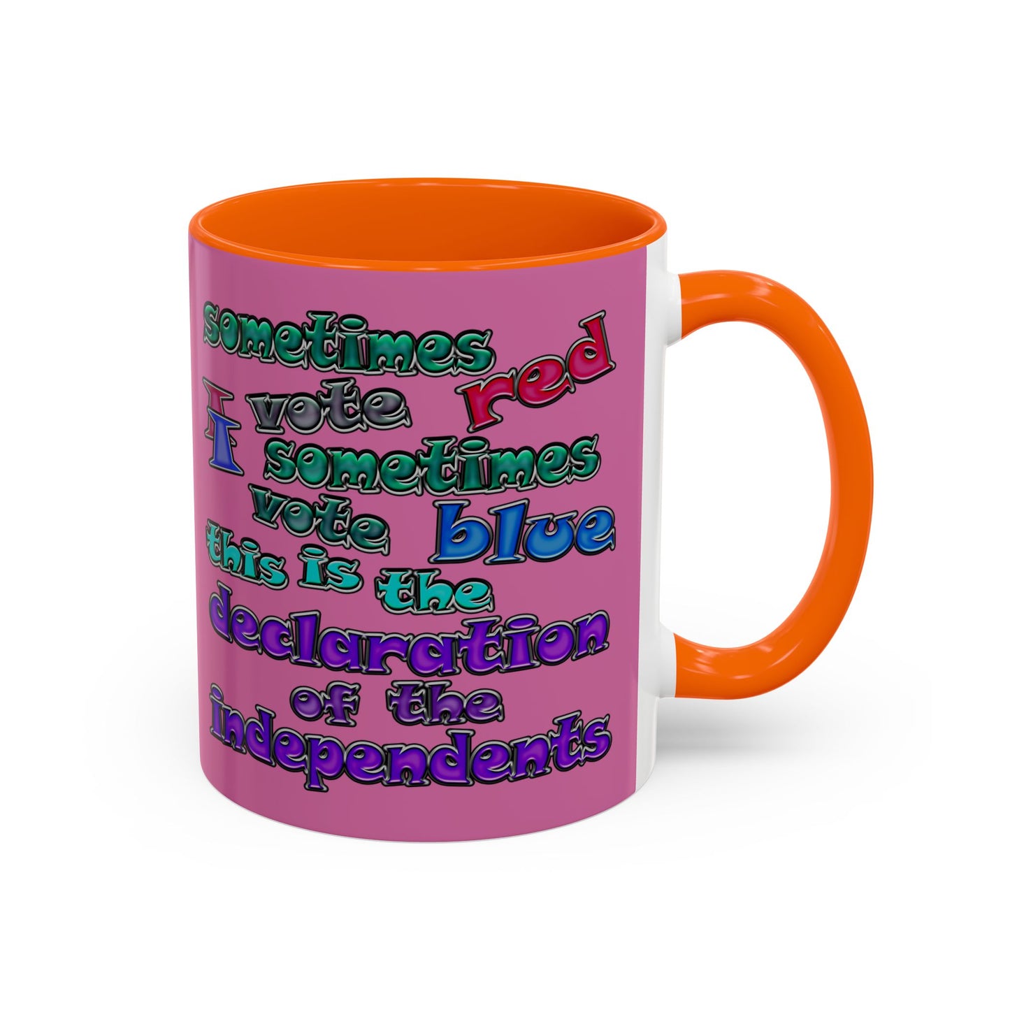 declaration of the independents - Accent Mug (light pink)