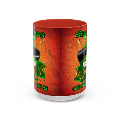 disc jockey - Accent Mug (burnt orange)
