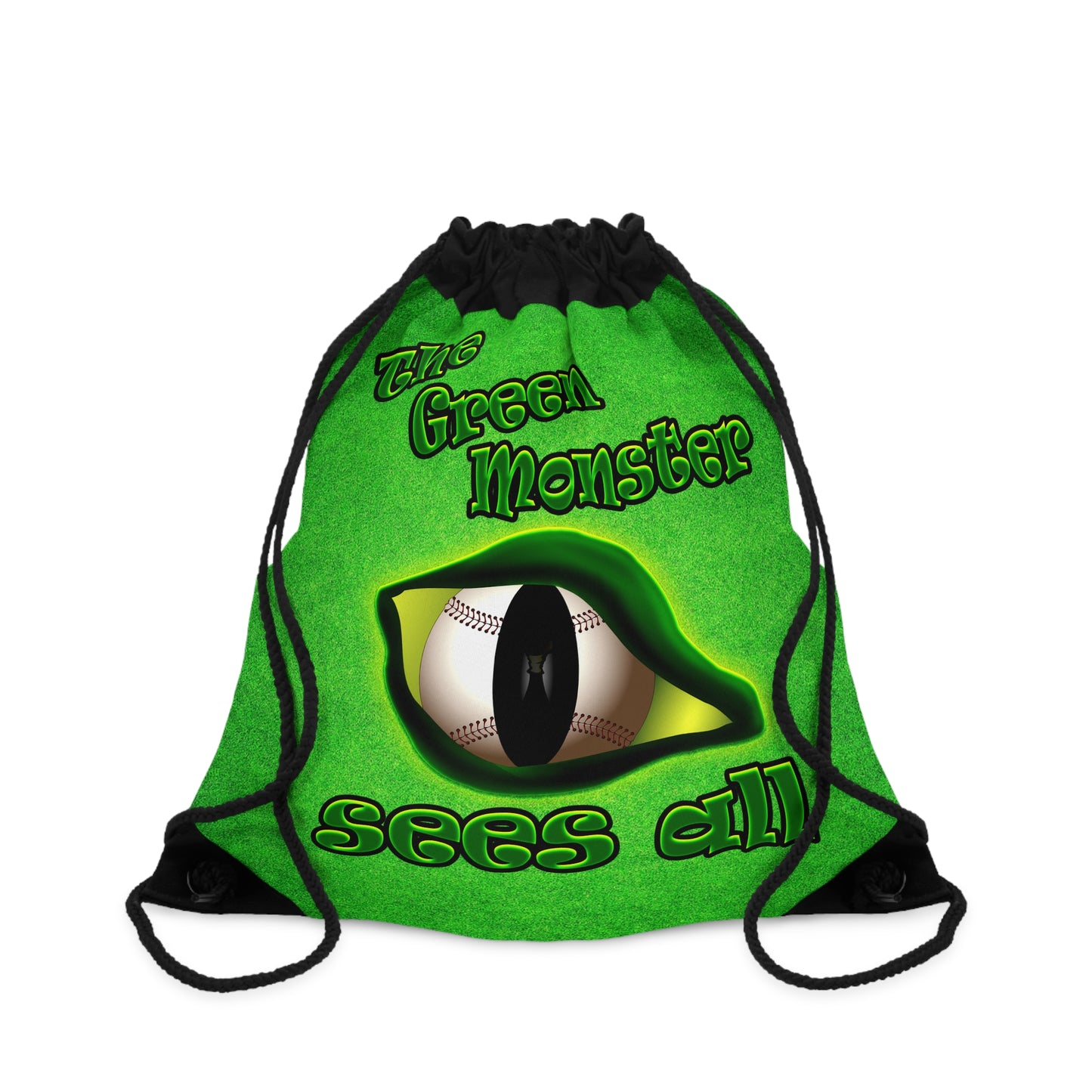 green monster - Drawstring Bag (green turf)
