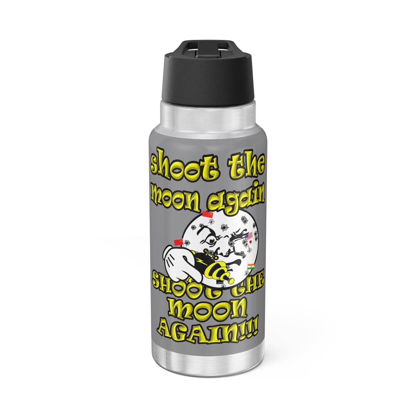 shoot the moon again - Gator Tumbler, 32oz (grey)