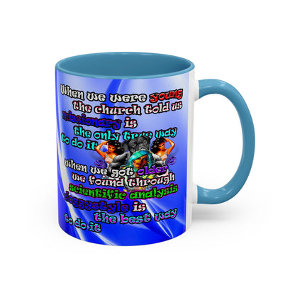 doggystyle - Accent Mug (blue-white wave)