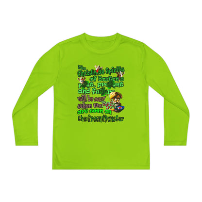 christmas spirits of boston - Youth Long Sleeve Competitor Tee