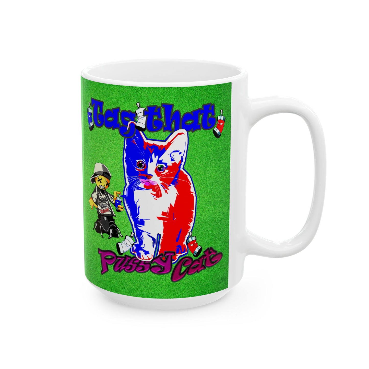 tag that - White Mug (green turf)