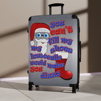 santa's shoes - Suitcase (brushed nickel)