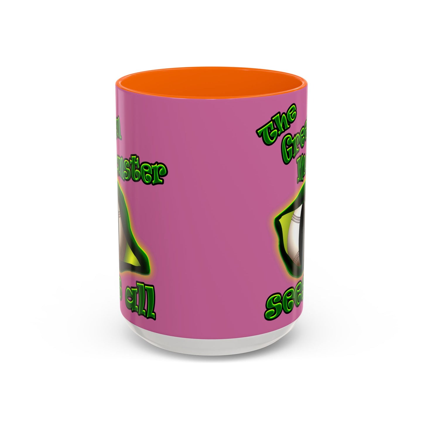 green monster - Accent Mug (light pink)