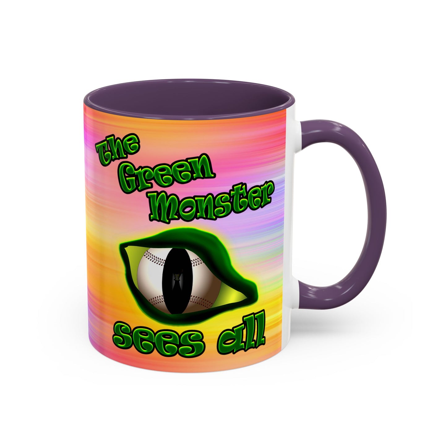 green monster - Accent Mug (color blur)