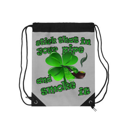 celtics logo - Drawstring Bag (light grey)