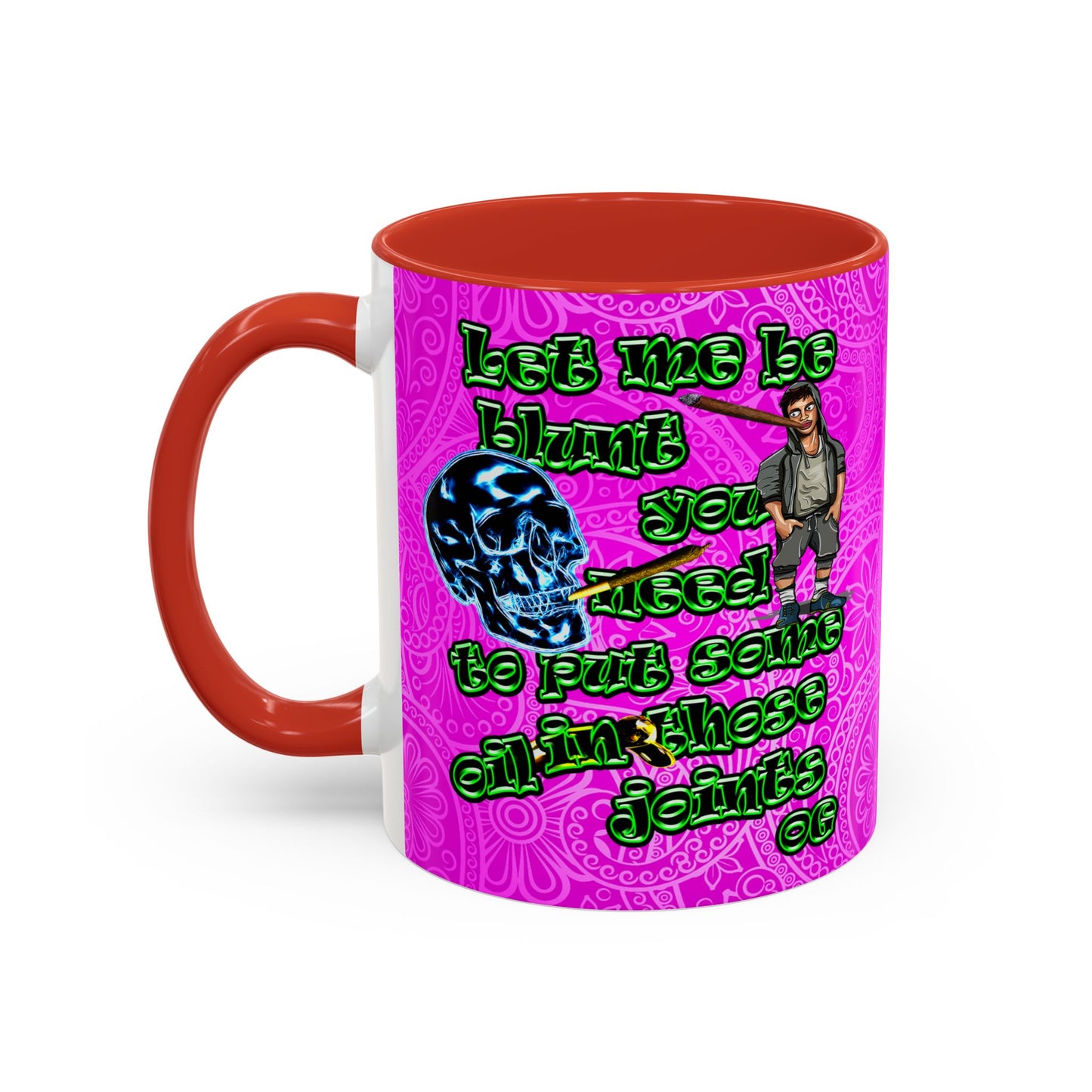 og - Accent Mug (pink swirl)