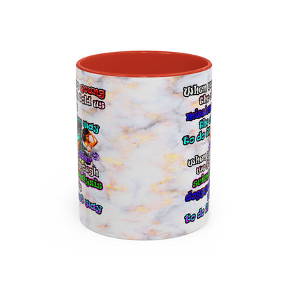 doggystyle - Accent Mug (white marble)
