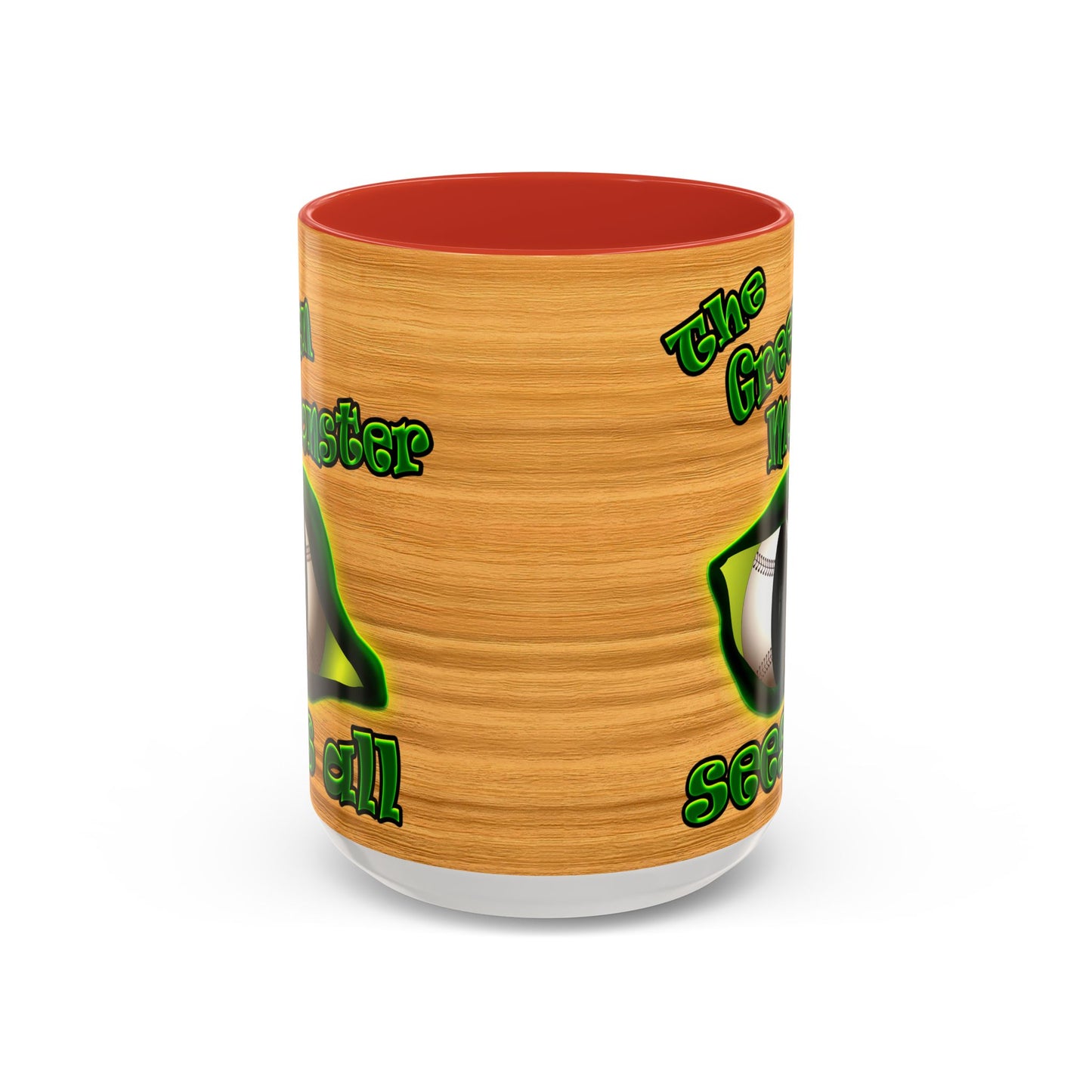 green monster - Accent Mug (butterscotch wood finish)
