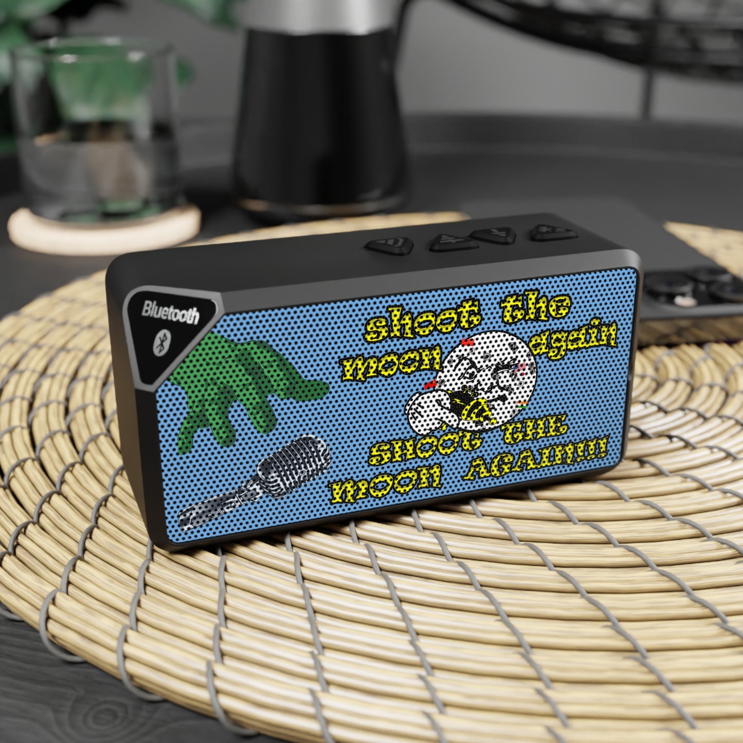 shoot the moon again - Jabba Bluetooth Speaker (light blue)