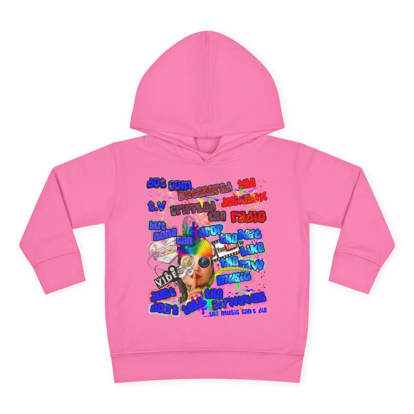 drop the beat - Toddler Pullover Fleece Hoodie