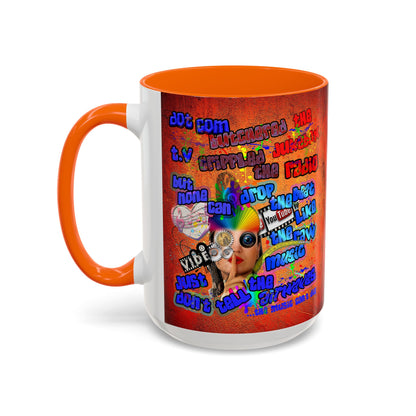 drop the beat - Accent Mug (burnt orange)