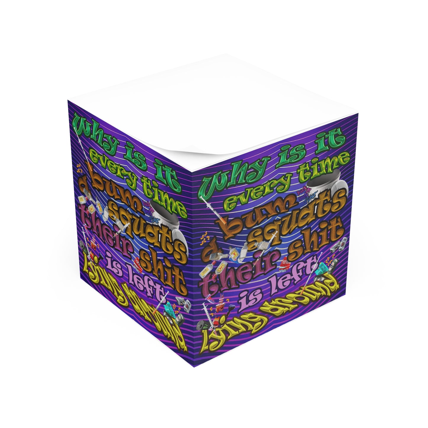 the bum's shit - note cube (purple wave)