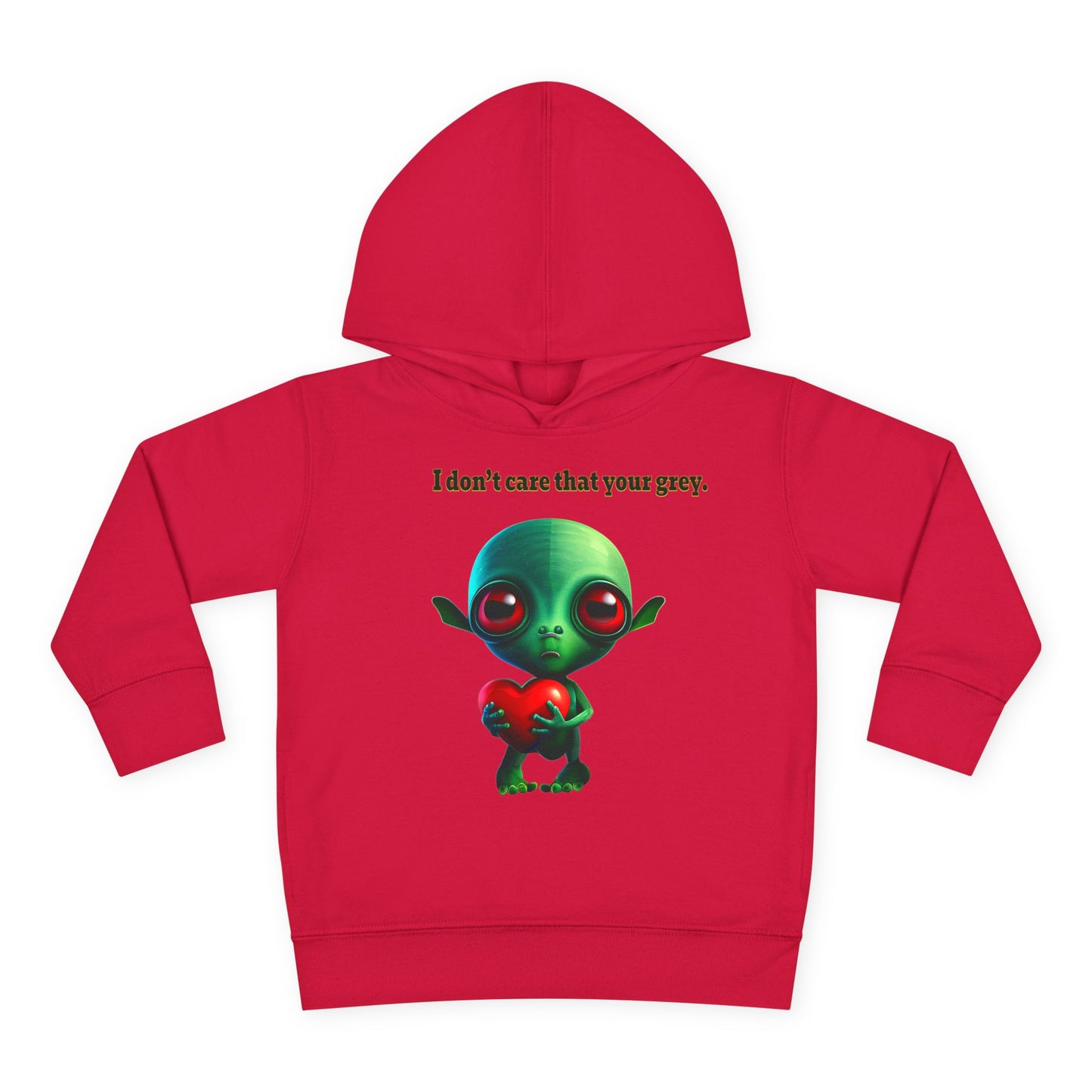 I don't care that your grey - Toddler Pullover Fleece Hoodie