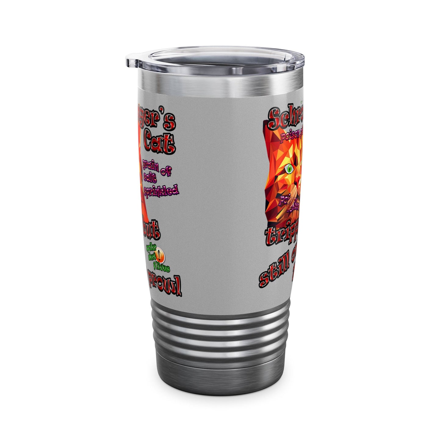 schrodinger's cat - Ringneck Tumbler, 20oz (light grey)