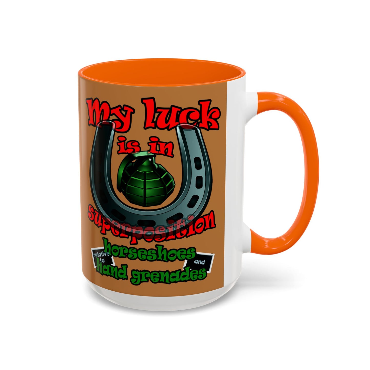 my luck - Accent Mug (light brown)