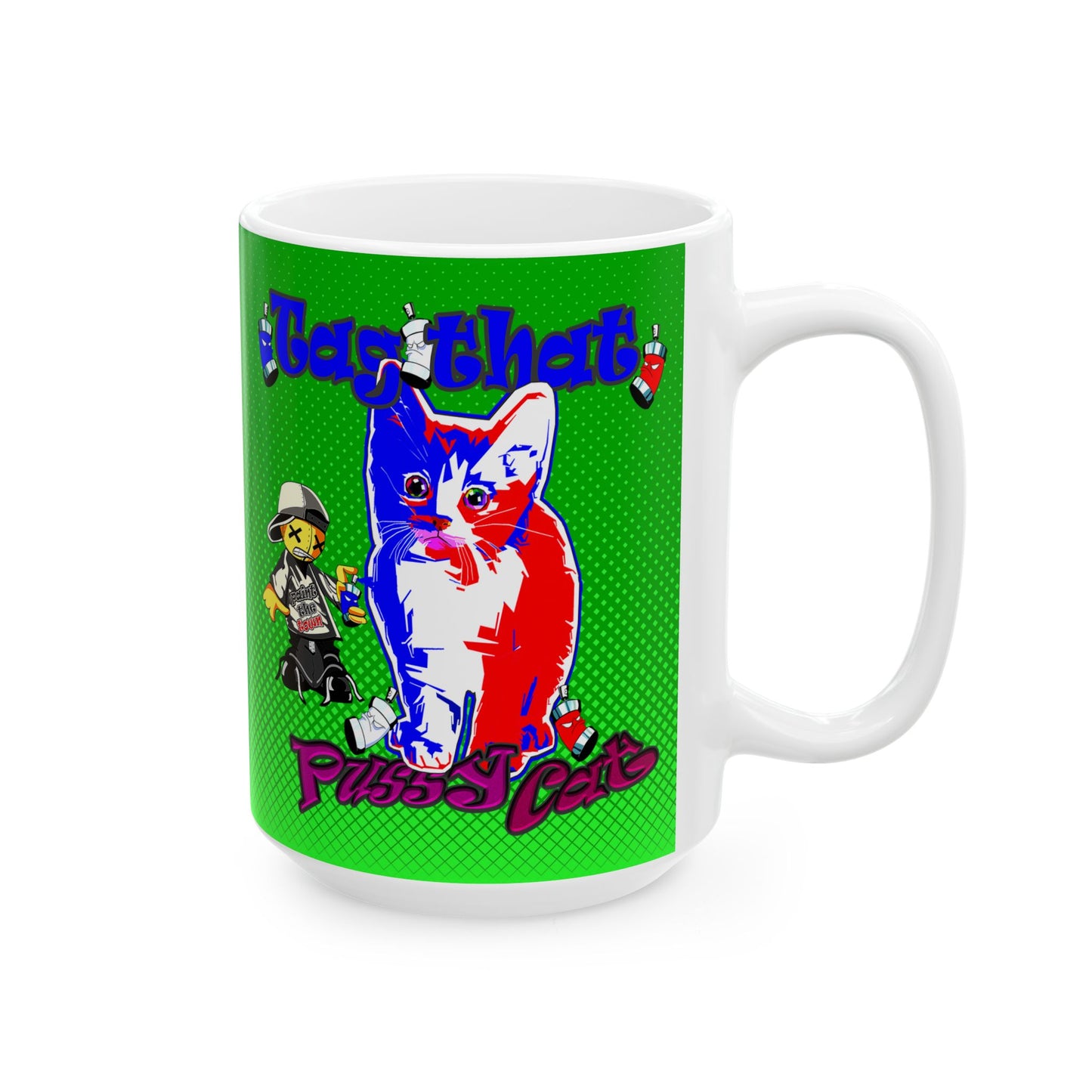 tag that - White Mug (logo green)