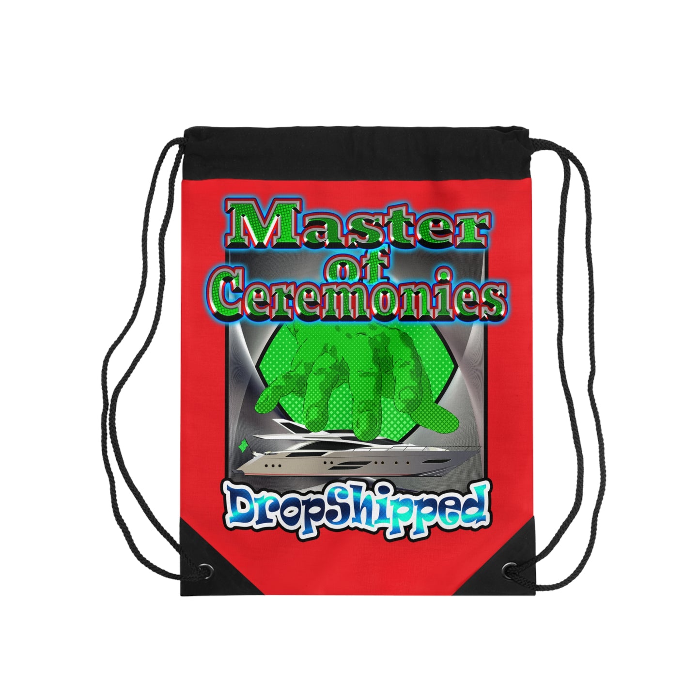 logo - Drawstring Bag (red)