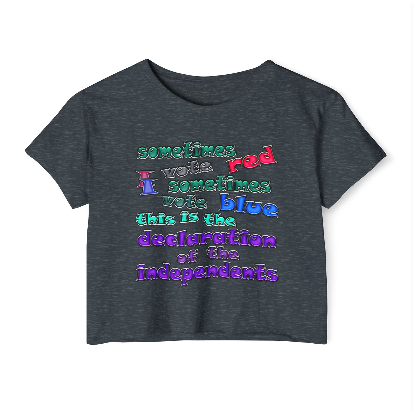 declaration of the independents - Women's Festival Crop Top