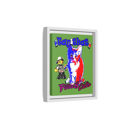 tag that - framed canvas art (green)