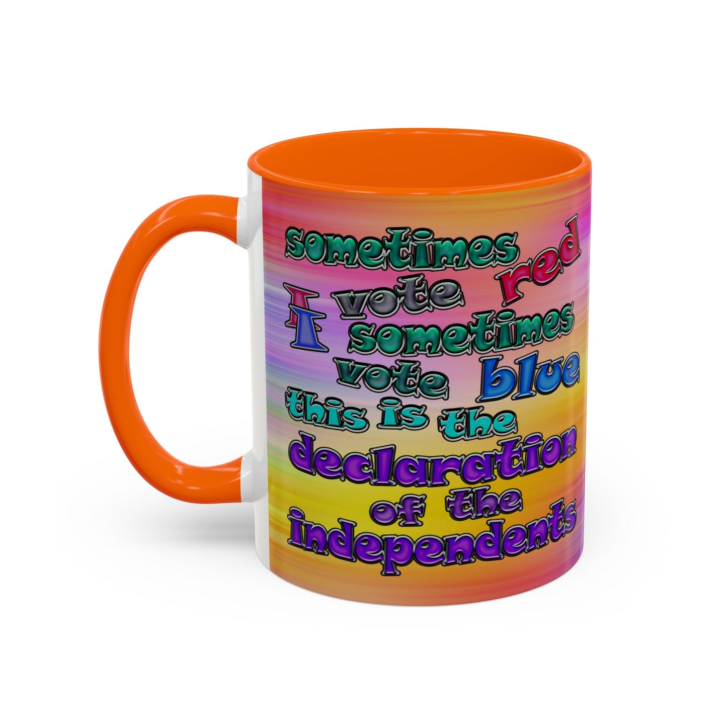 declaration of the independents - Accent Mug (color blur)