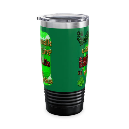 celtics logo - Ringneck Tumbler, 20oz (dark green)