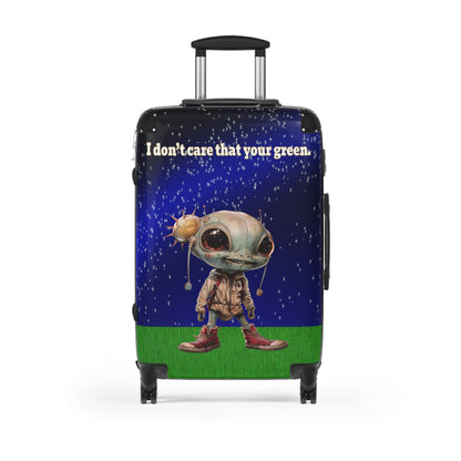 I don't care that your green - Suitcase ('snoops' background)