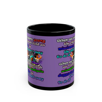 doggystyle - Black Mug (light purple)