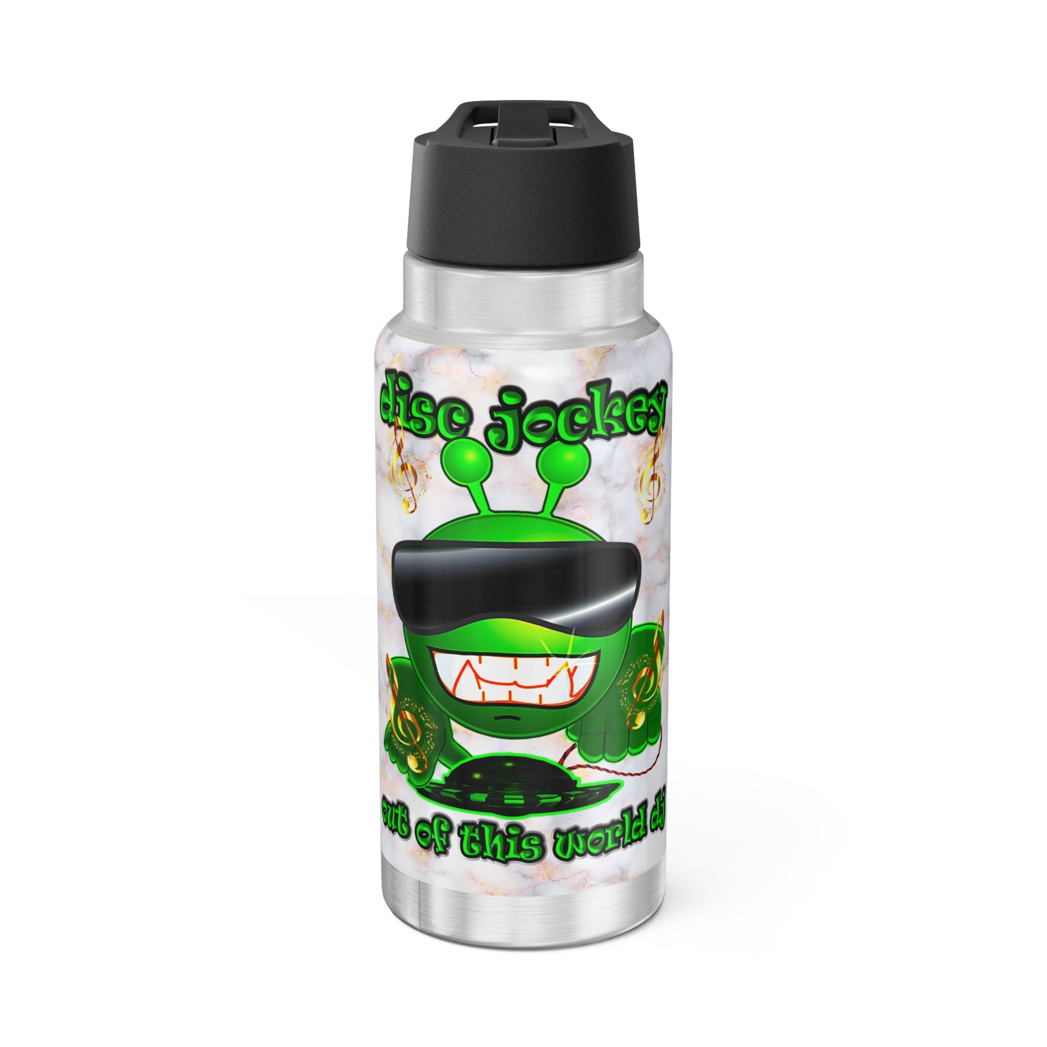 disc jockey - Gator Tumbler, 32oz (white marble)