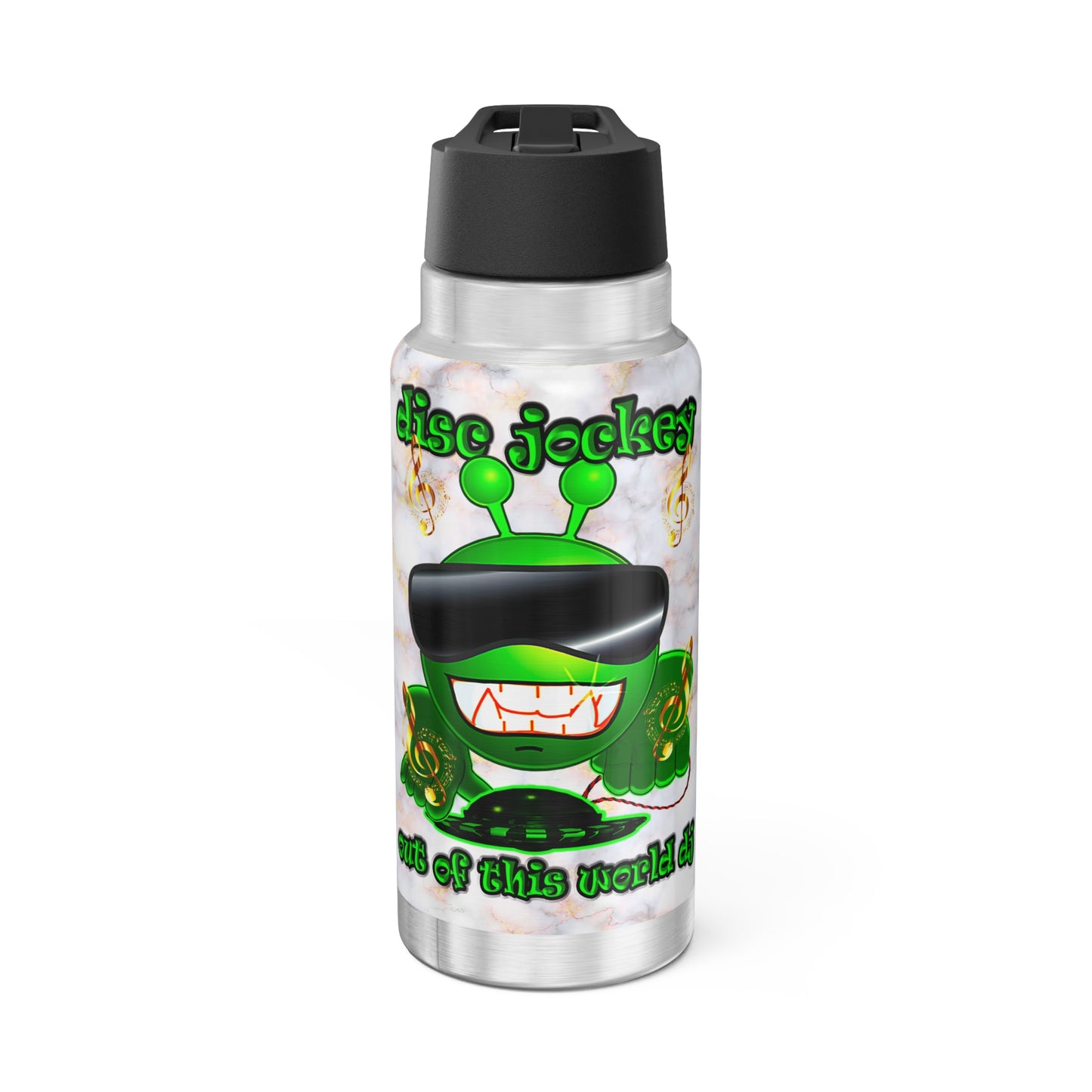 disc jockey - Gator Tumbler, 32oz (white marble)