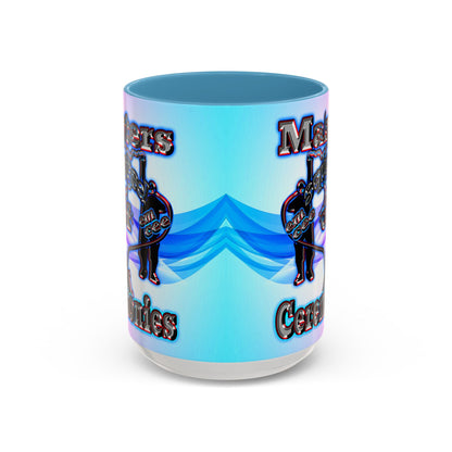 em cee squared - Accent Mug (light blue-pink wave)