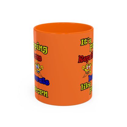 popping like popcorn - Accent Mug (crusta)