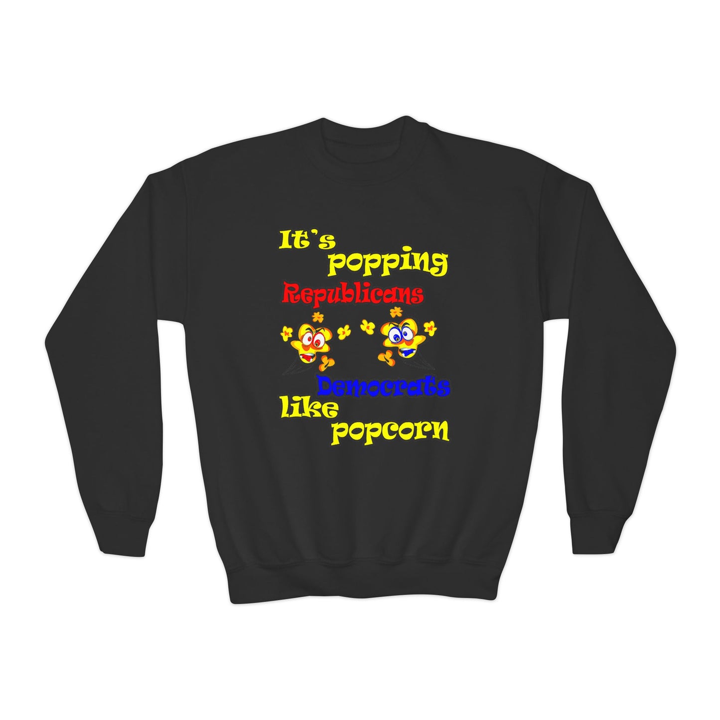 popping like popcorn - Youth Crewneck Sweatshirt
