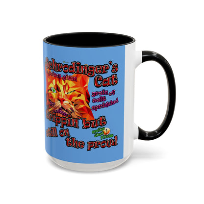 schrodinger's cat - Accent Mug (light blue)