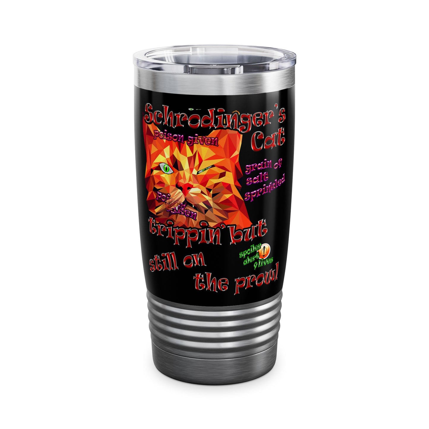 schrodinger's cat - Ringneck Tumbler, 20oz (black)