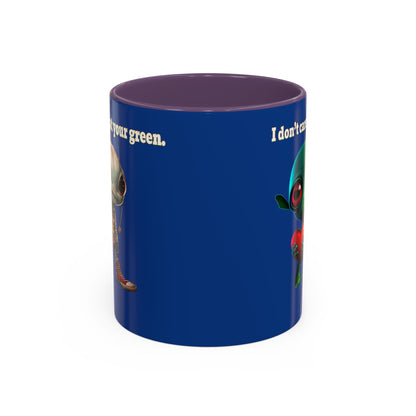 I don't care that your grey - Accent Mug (dark blue)