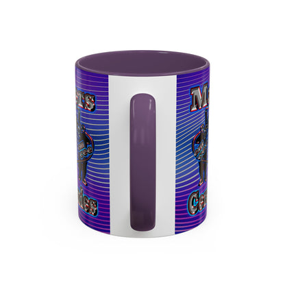 em cee squared - Accent Mug (purple wave)