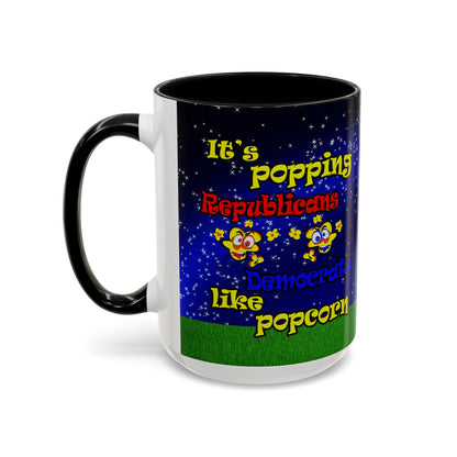 popping like popcorn - Accent Mug ('snoops' background)