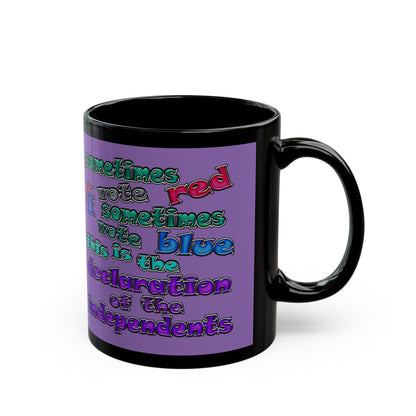 declaration of the independents - Black Mug (light purple)